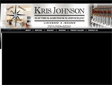 Tablet Screenshot of krisjohnsonelectricalmechanical.com